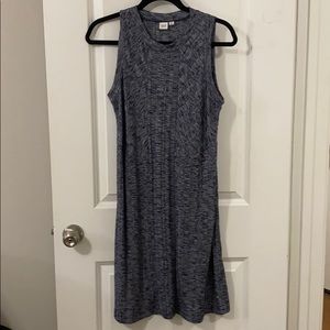 Soft and flattering high neck sleeveless dress